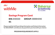 JnJ withMe savings program card image
