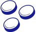 Icon of three circular blue tablets