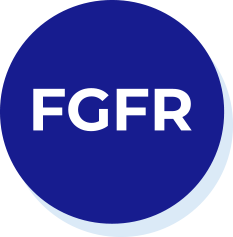 Icon of a blue circle with F G F R on it in white text